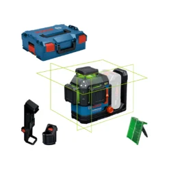 Bosch เลเซอร์แบบเส้น รุ่น GLL 18V-120-33 CG (SOLO) + แป้นเกาะแม่เหล็ก + กล่อง L-Box