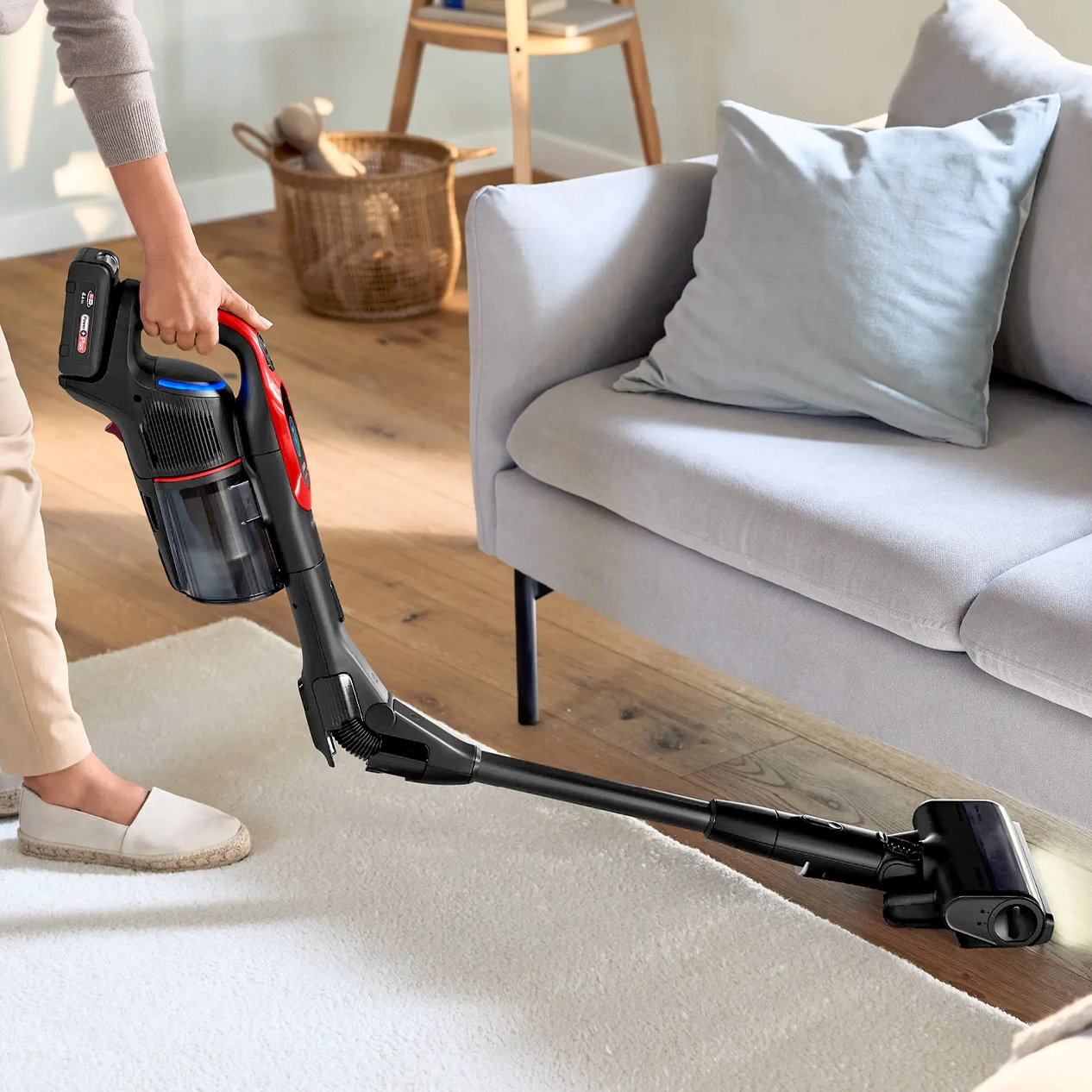 Bosch เครื่องดูดฝุ่นไร้สาย Unlimited 10 ProAnimal สีแดง รุ่น BCS1041PET - Image 8