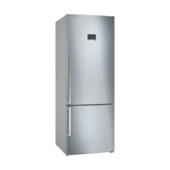 Bosch ตู้เย็นแบบมีช่องแช่แข็งด้านล่าง ซีรี่ส์ 4 ขนาด 17Q 193 x 70 cm สีสแตนเลส รุ่น KGN56CI41J