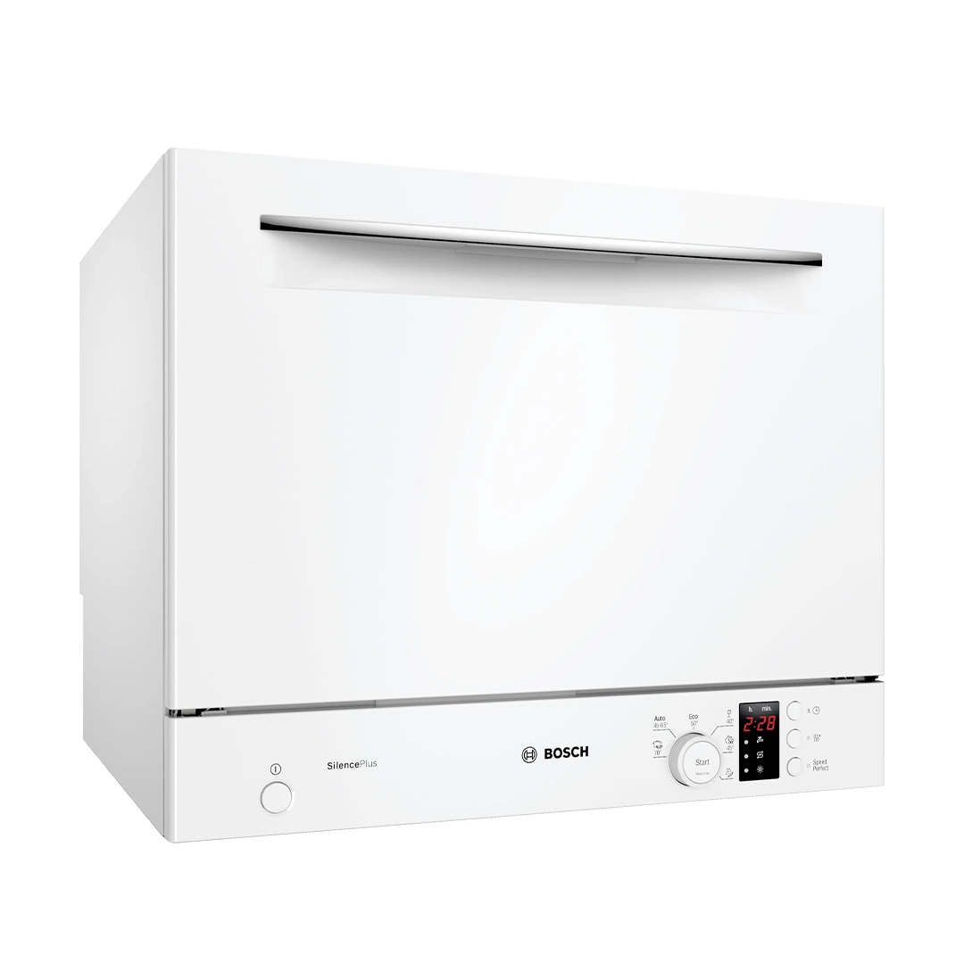 Bosch เครื่องล้างจานแบบแบบตั้งโต๊ะ ซีรี่ส์ 4 ขนาด 55 CM สีขาว รุ่น SKS62E32EU