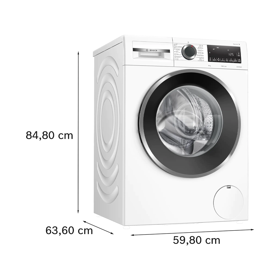 BOSCH เครื่องซักผ้าฝาหน้า 9 กก. ซีรีส์ 6 รุ่น WGG444E2TH - Image 7