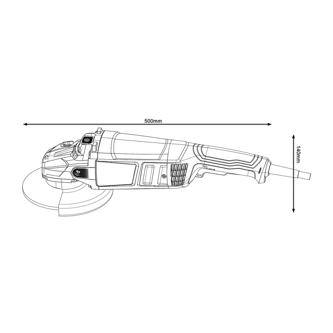 Bosch เครื่องเจียรไฟฟ้า 7" 2200W รุ่น GWS 2200-180 (06018C00K0) - Image 4