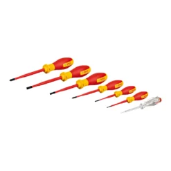 Bosch ชุดไขควงกันไฟ VDE 7 ชิ้น (SL/PH/ไขควงวัดไฟ) รุ่น 1600A02NF7