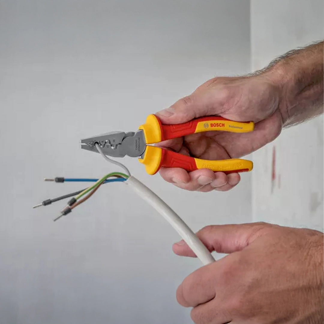 Bosch คีมอเนกประสงค์กันไฟ VDE 180 มม. รุ่น 1600A02NE6 - Image 2