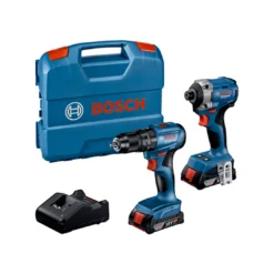 Bosch ชุดคอมโบเครื่องมือช่างไร้สาย 18V. รุ่น GDR 18V-215 + GSB 185 LI (06019N20K4)