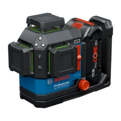 Bosch เลเซอร์แบบเส้น รุ่น GLL 18V-120-33 CG (SOLO) + แป้นเกาะแม่เหล็ก + กล่อง L-Box