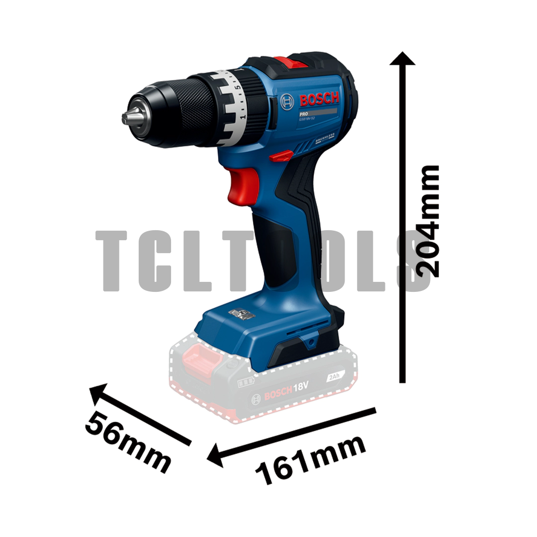 Bosch สว่านเจาะกระแทกไร้สาย รุ่น GSB 18V-52 - Image 5